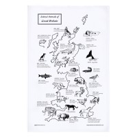 Extinct Animals Tea Towel Extinct Animals Tea Towel